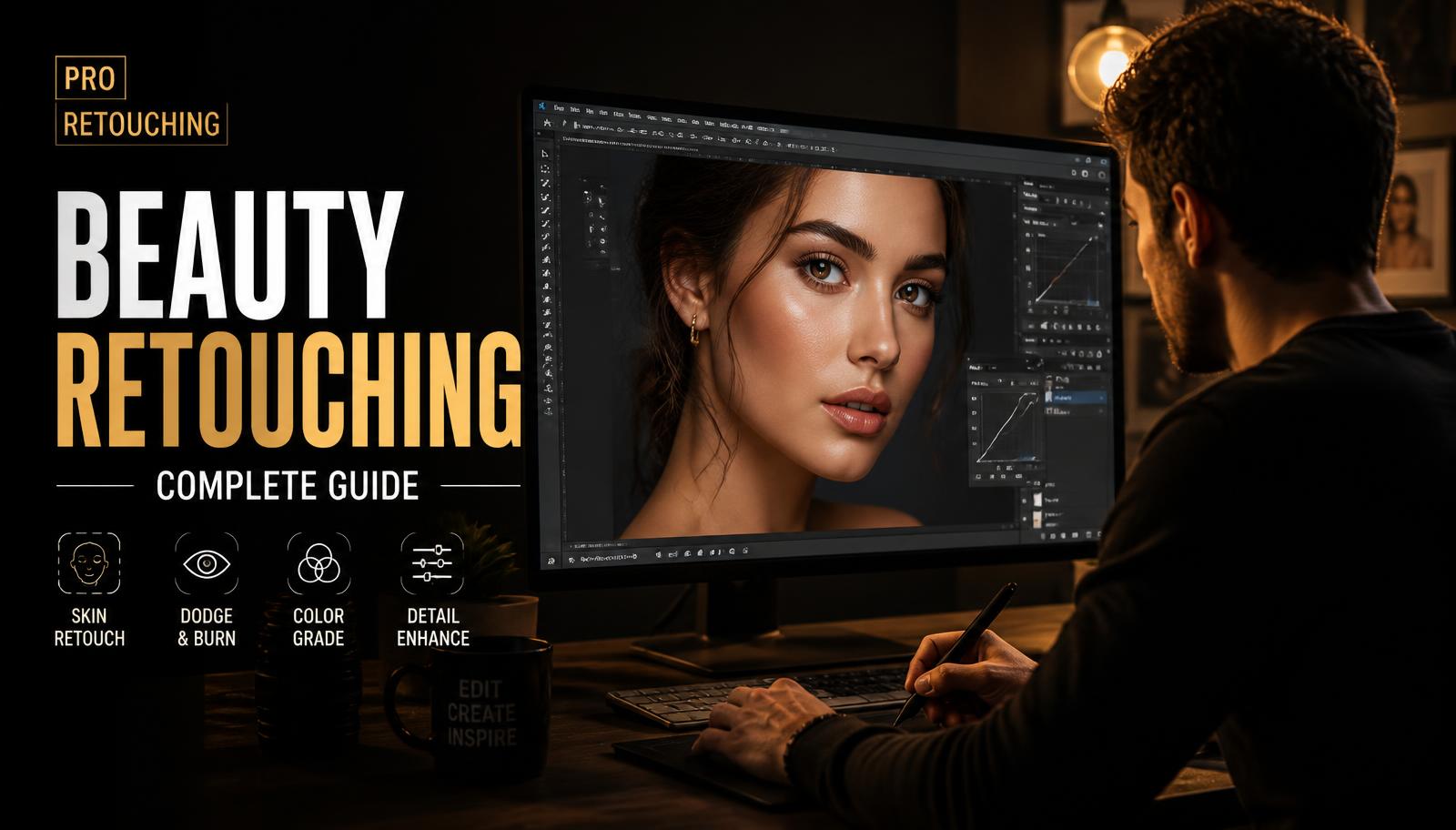 Capa do tutorial em vídeo de retoque de beleza com o plugin Savior Jordâni Studio